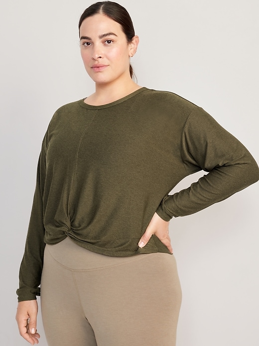 Image number 7 showing, Cloud 94 Soft Long-Sleeve Twist-Front Top