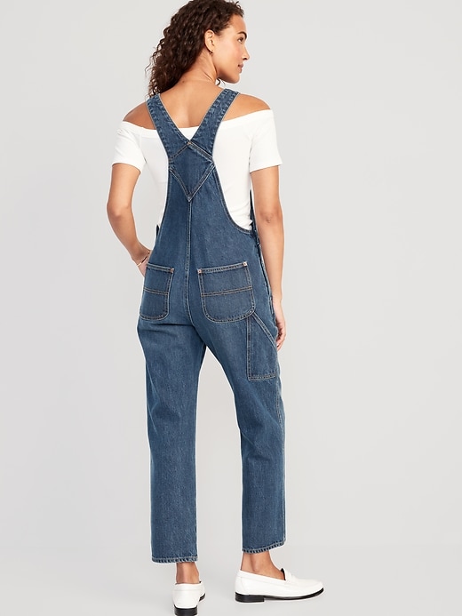 Image number 2 showing, Slouchy Straight Jean Overalls