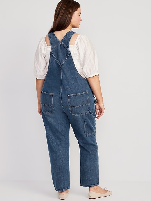 Image number 8 showing, Slouchy Straight Jean Overalls