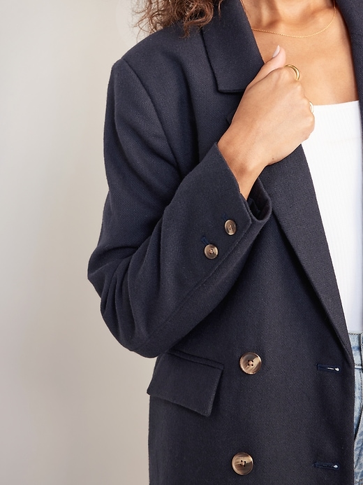 Image number 4 showing, Double-Breasted Textured Blazer