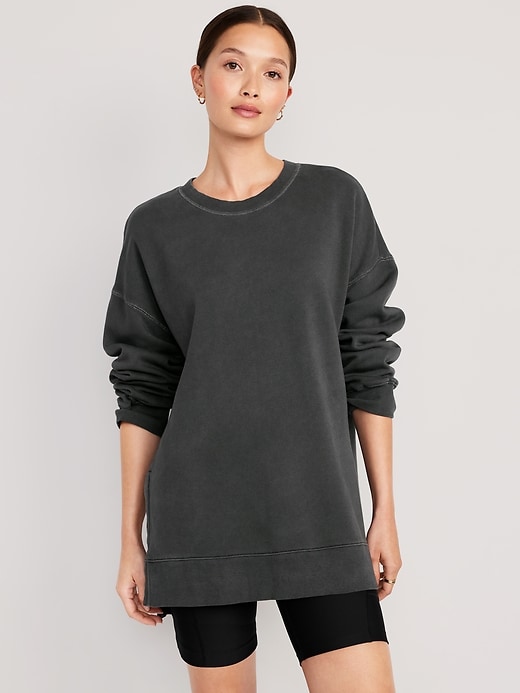 Image number 1 showing, Oversized Boyfriend Tunic Sweatshirt