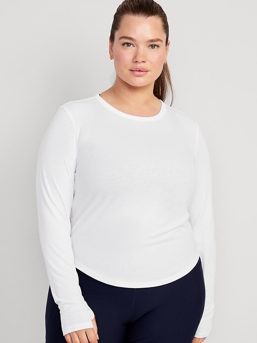 Image number 7 showing, UltraLite Fitted Rib-Knit Top