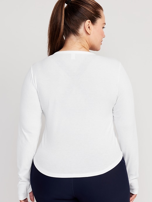 Image number 8 showing, UltraLite Fitted Rib-Knit Top