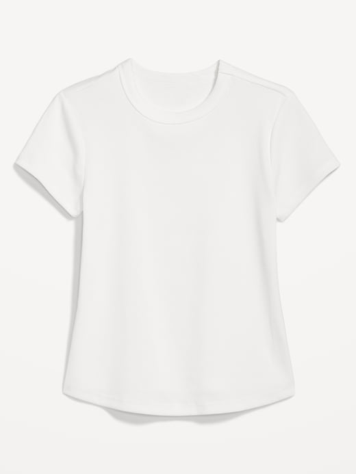 Snug Rib-Knit Cropped T-Shirt for Women | Old Navy