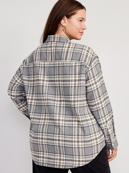 Image number 7 showing, Loose Flannel Boyfriend Shirt