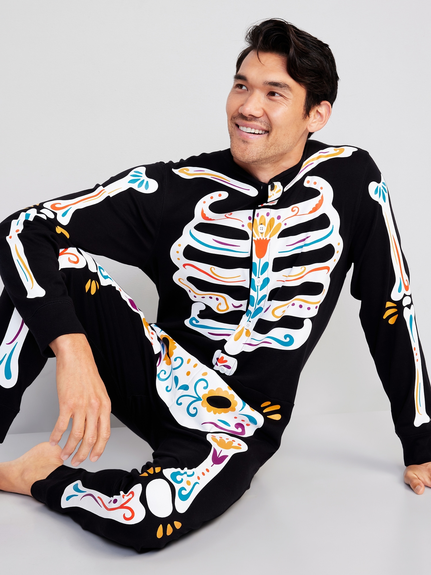 Matching Halloween One-Piece Pajamas for Men | Old Navy