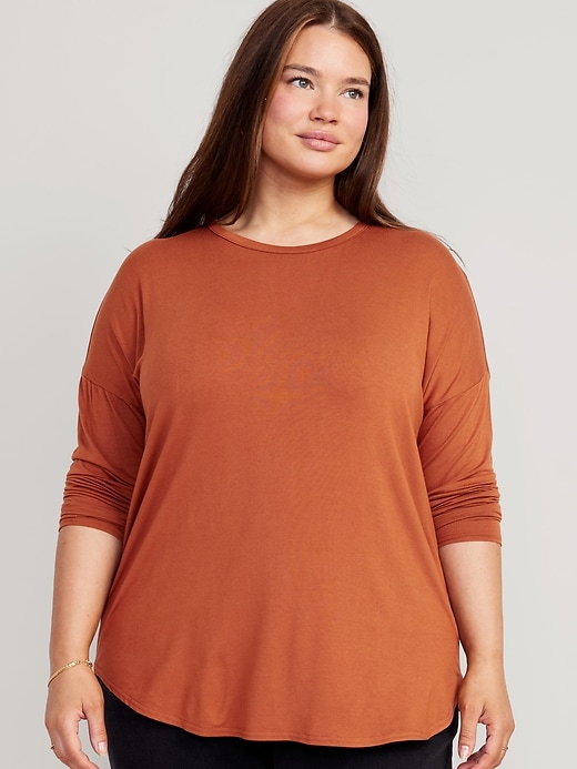 カットソー(長袖/七分) us vintage bear thermal T. Luxe Tunic T-Shirt | Old Navy