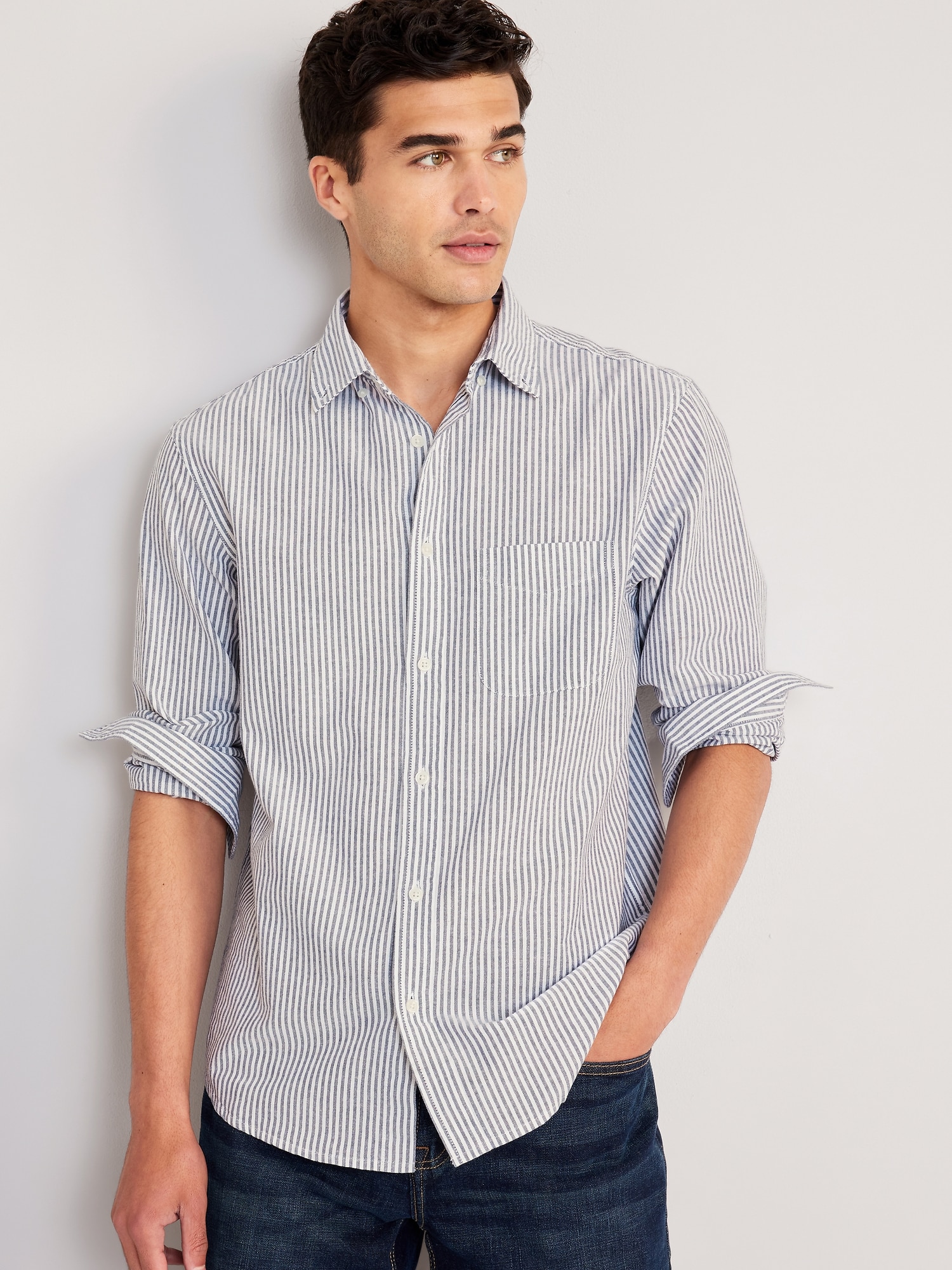 Classic-Fit Non-Stretch Everyday Oxford Shirt