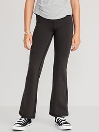 Image number 1 showing, High-Waisted PowerChill Crossover Flared Leggings for Girls