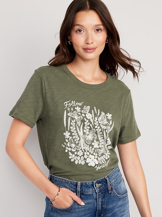 Image number 1 showing, EveryWear Slub-Knit Graphic T-Shirt