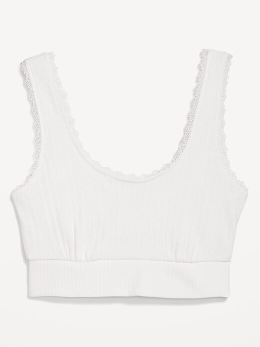 Image number 4 showing, Pointelle-Knit Bralette Top