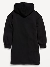 Long-Sleeve Fleece Hoodie Dress for Girls