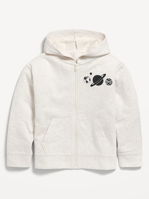 View large product image 2 of 3. Gender-Neutral Logo Zip Hoodie for Kids