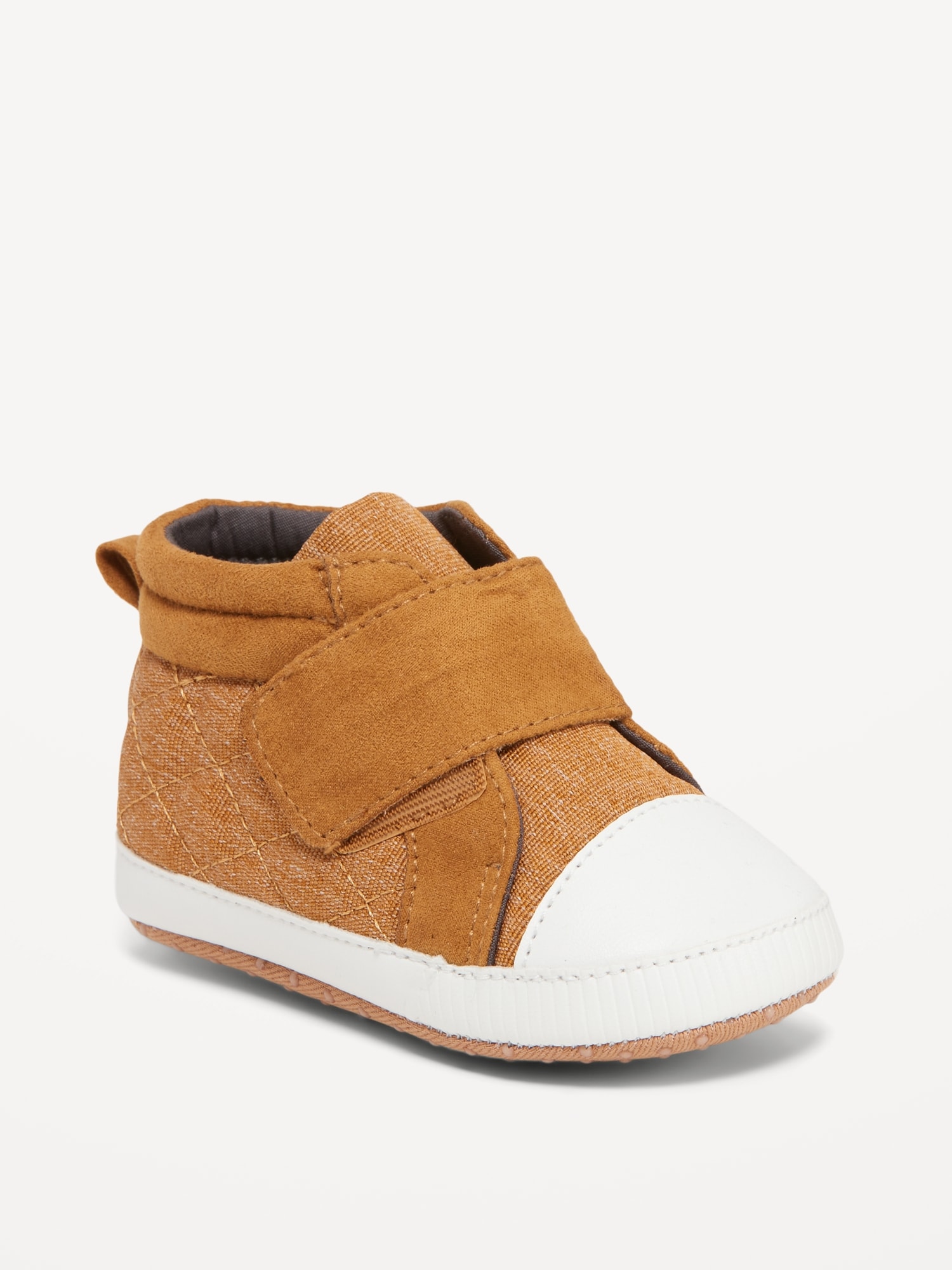 High-Top Quilted Textured Sneakers for Baby