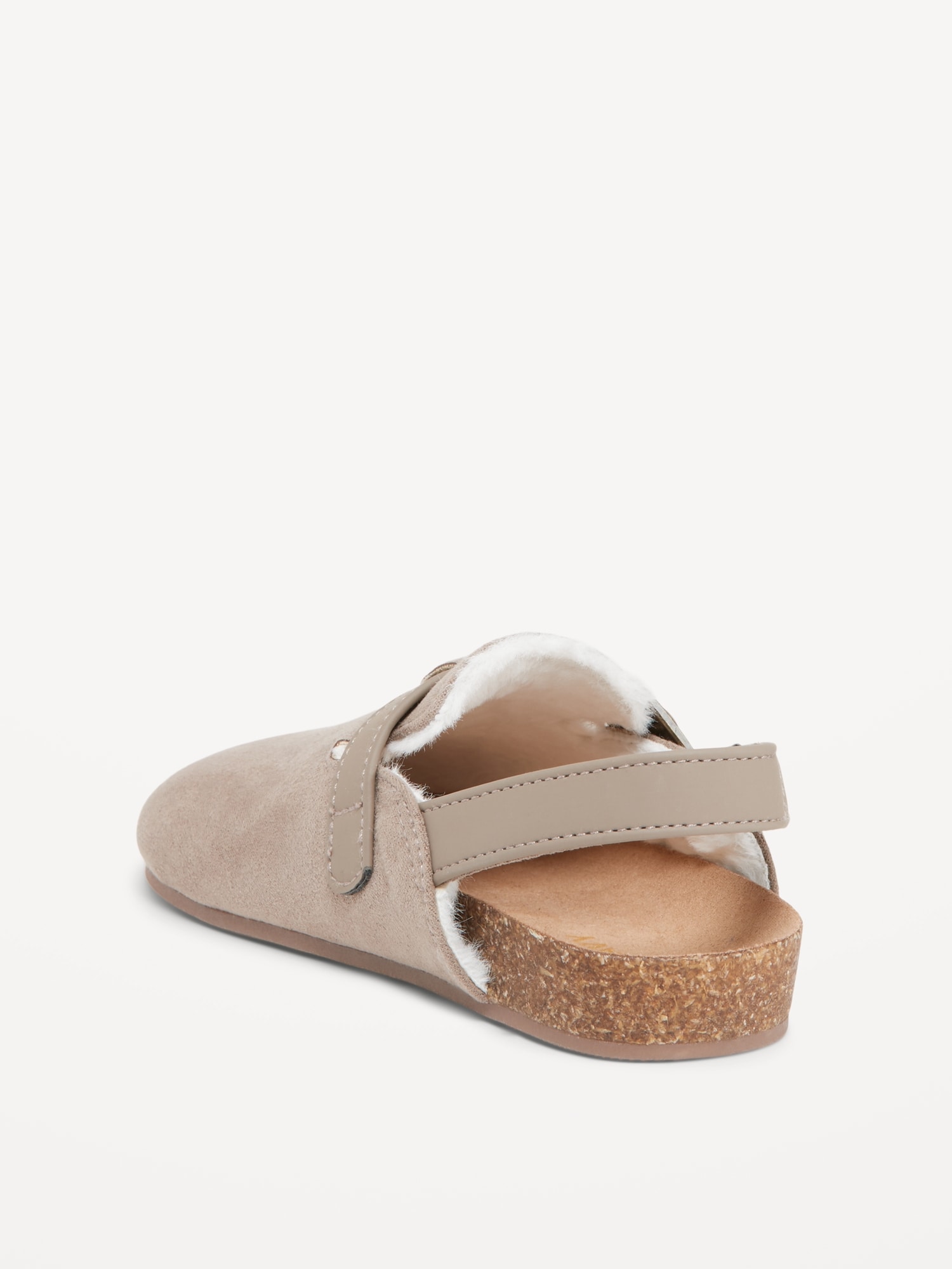 Faux-Suede Faux-Fur-Lined Clog Shoes for Toddler Girls | Old Navy