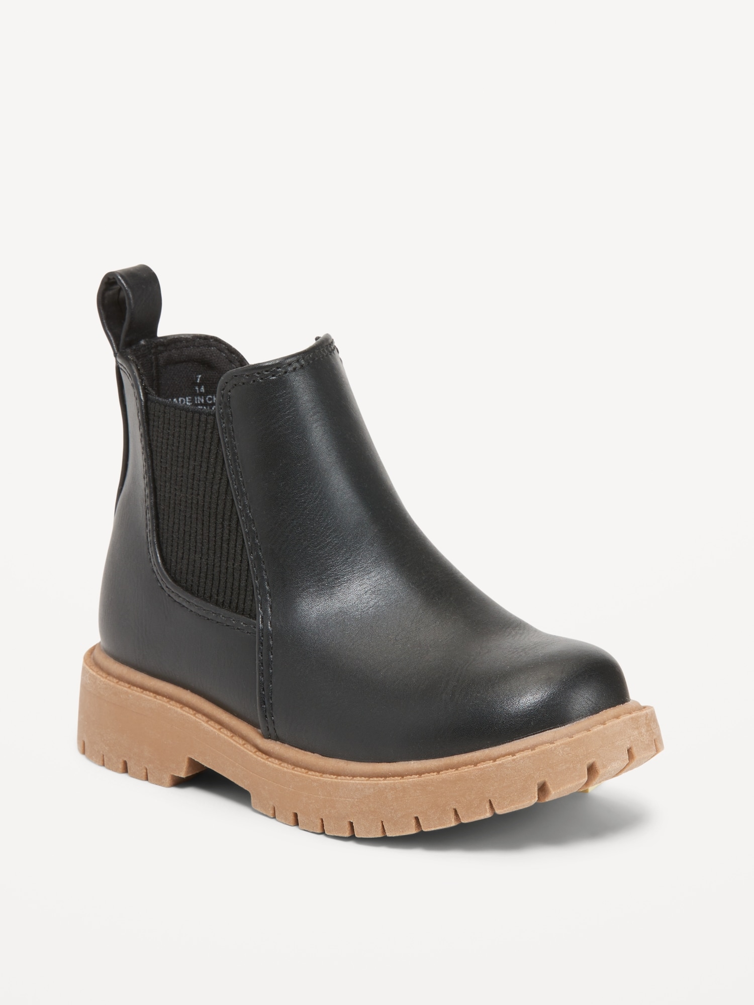 Faux-Leather Chelsea Boots for Toddler Girls
