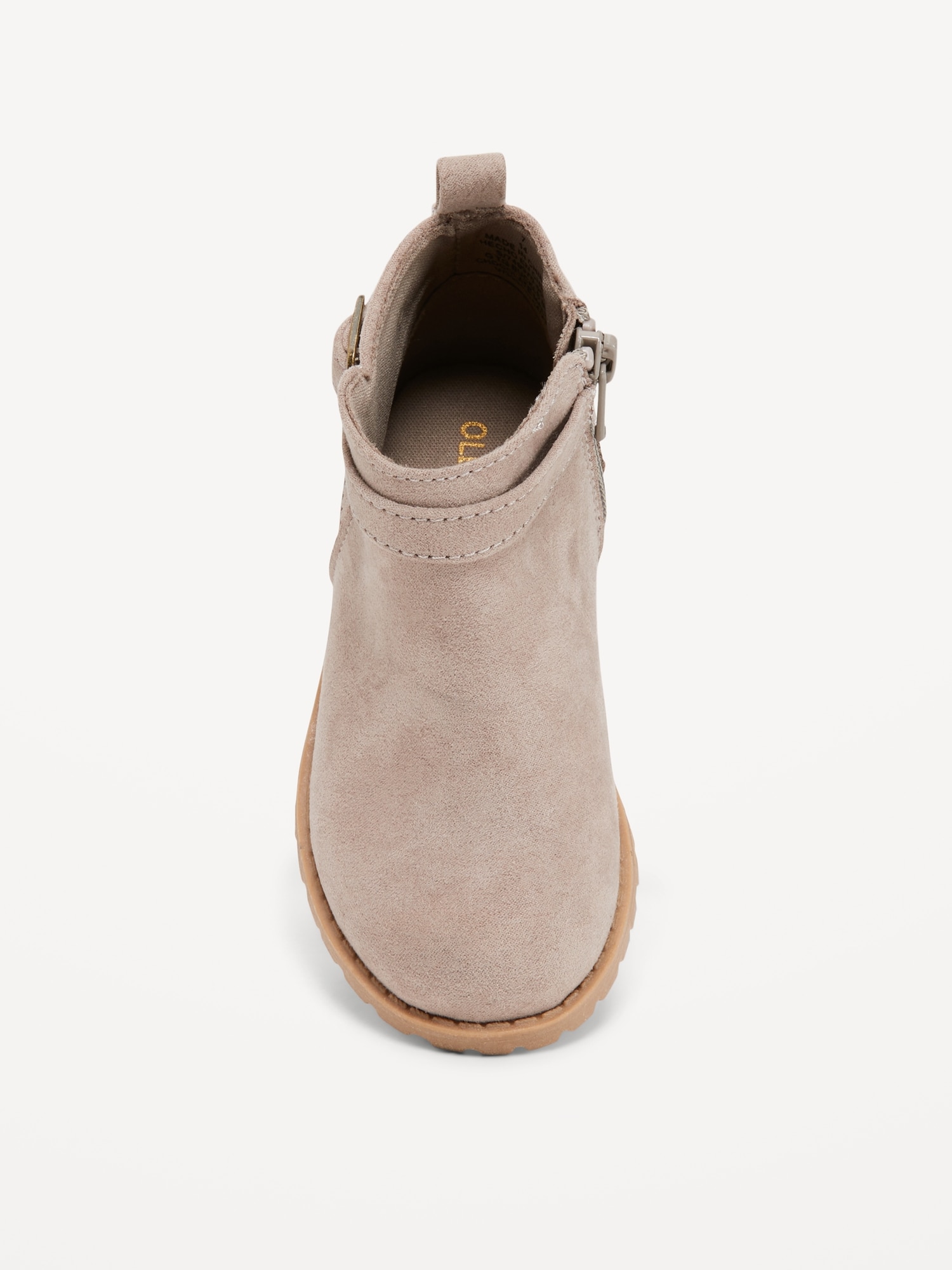 Faux-Suede Buckled Side-Zip Bootie for Toddler Girls | Old Navy