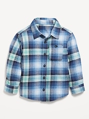 Old Navy Blue Grey Plaid LS Shirt Boys – Revived Clothing Exchange