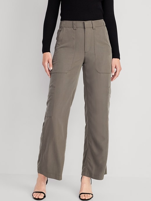 Mid-Rise Cargo Wide-Leg Pants for Women | Old Navy