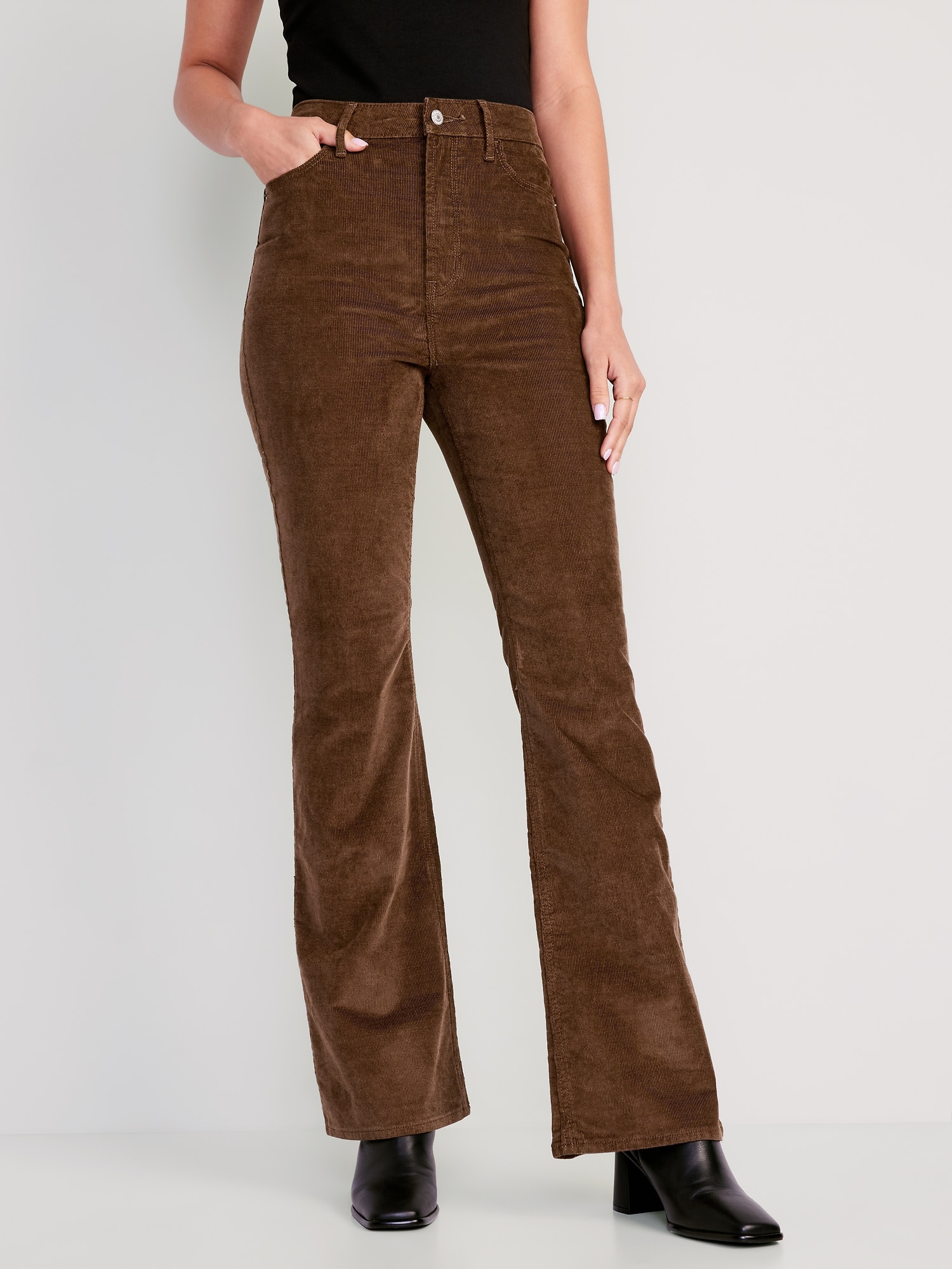 Old Navy Higher High-Waisted Corduroy Flare Pants for Women
