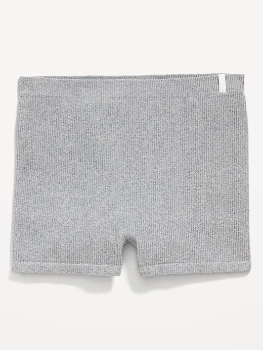 View large product image 1 of 6. Seamless Mid-Rise Rib-Knit Boyshort Underwear