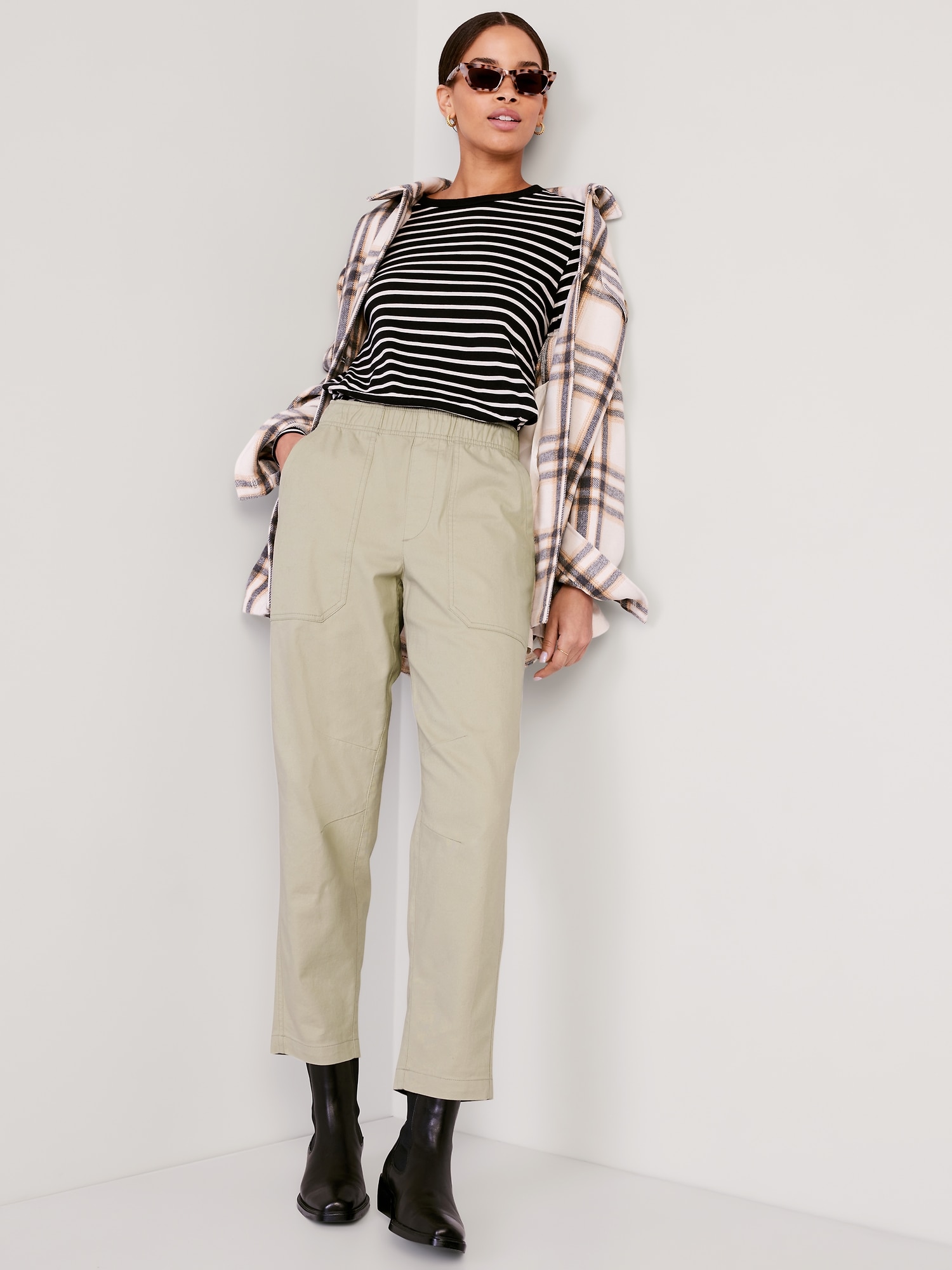 High-Waisted Pulla Utility Pants | Old Navy