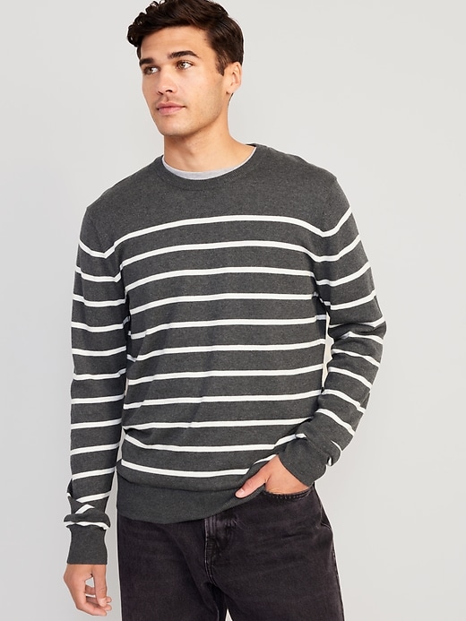 Image number 1 showing, Striped Crew-Neck Sweater