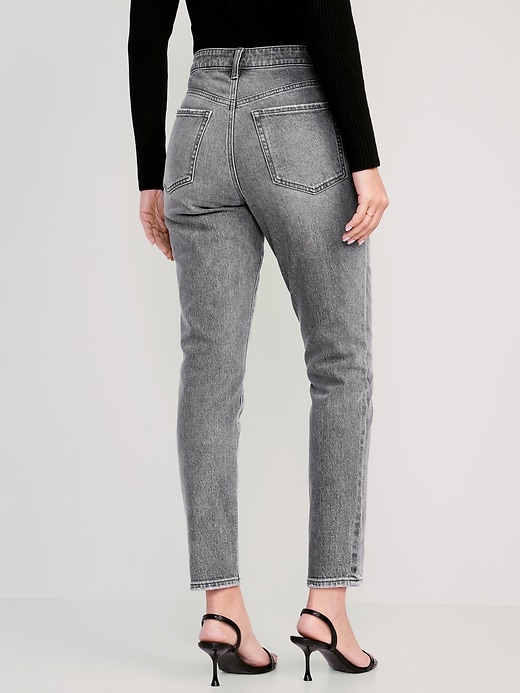 Image number 2 showing, High-Waisted Button-Fly OG Straight Ankle Jeans