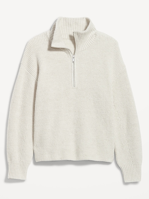 Loose 1/2-Zip Shaker-Stitch Pullover | Old Navy