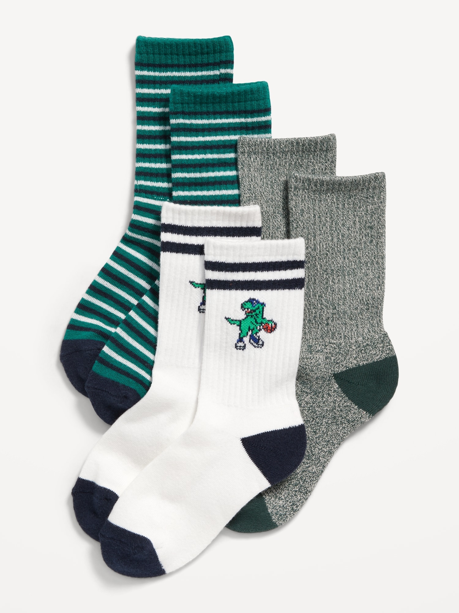 GenderNeutral Printed Crew Socks 3Pack for Kids Old Navy