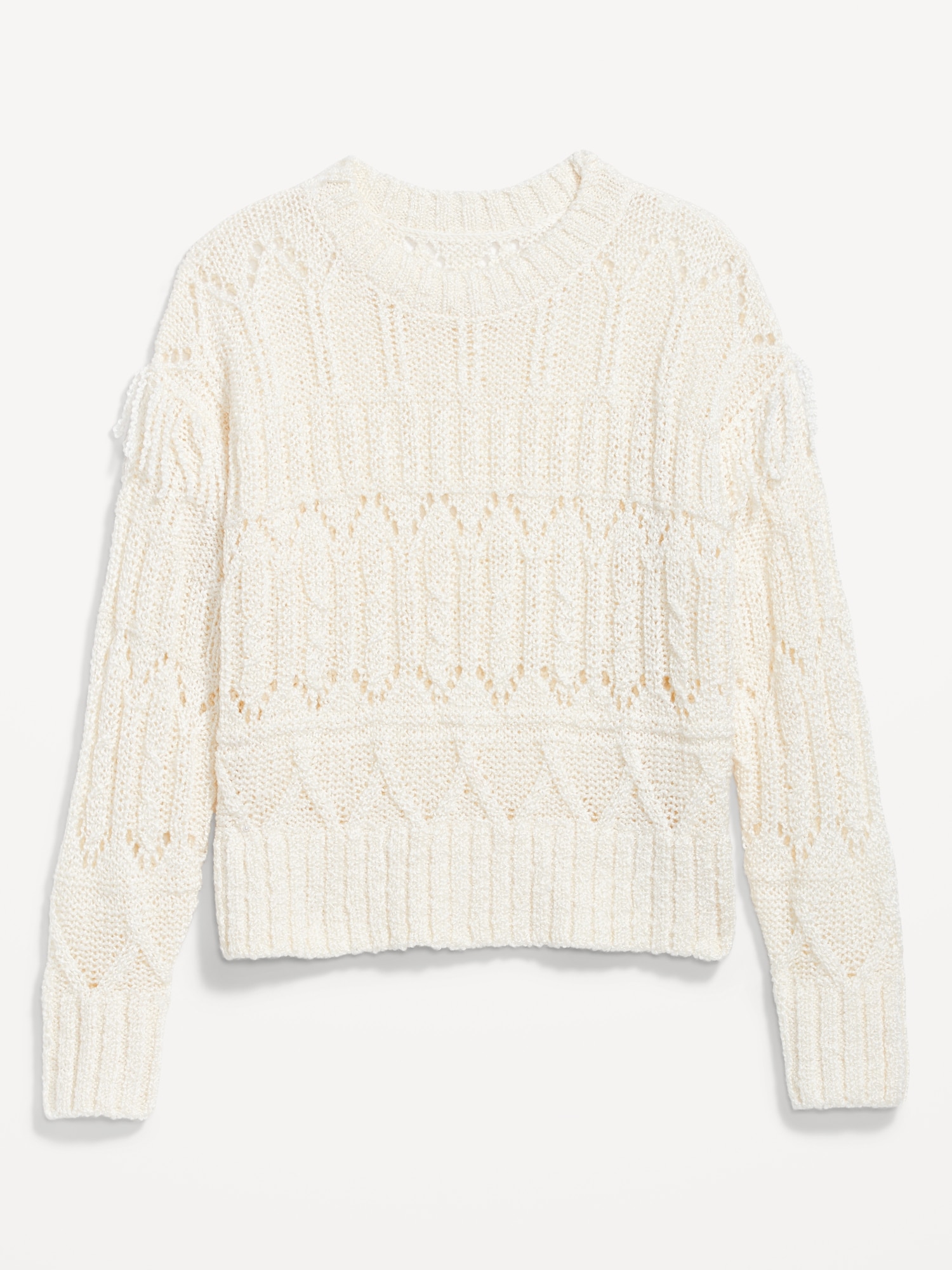 Textured Fringe Pullover Sweater | Old Navy