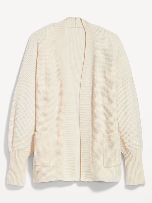 Image number 4 showing, SoSoft Waffle-Knit Cocoon Sweater