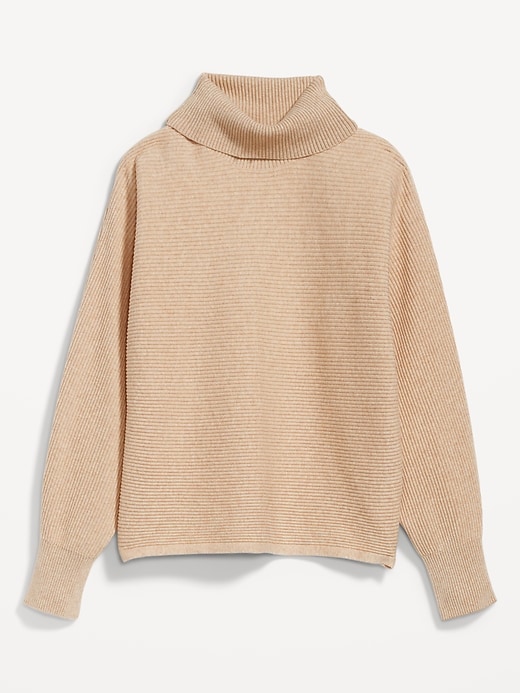 Image number 4 showing, Cropped Rib-Knit Turtleneck Sweater