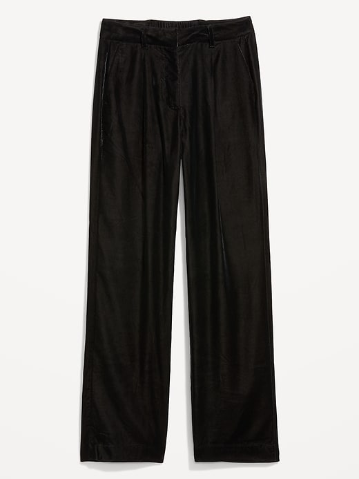 Image number 4 showing, Extra High-Waisted Velvet Taylor Pants