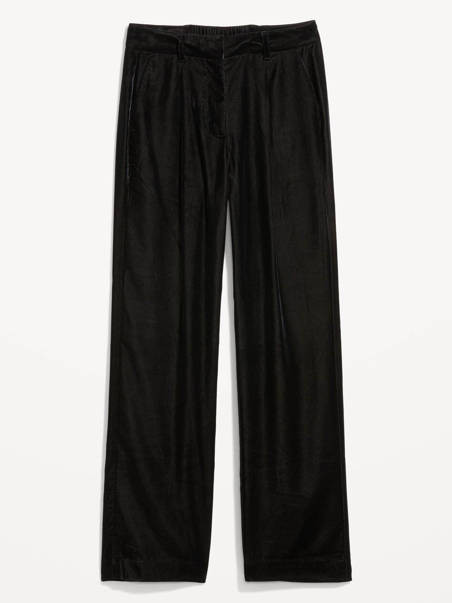 H&M + Flared Crushed-velvet Pants