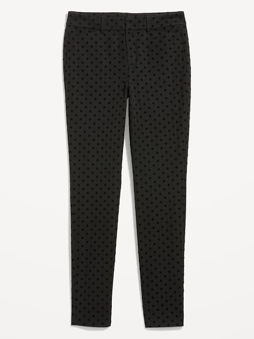 Old Navy Pixie Pants Womens 2 Black White Polka Dot Mid Rise Flat Front  Stretch
