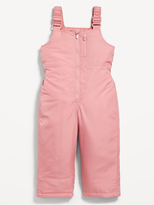 View large product image 1 of 2. Water-Resistant Snow-Bib Overalls for Toddler Girls