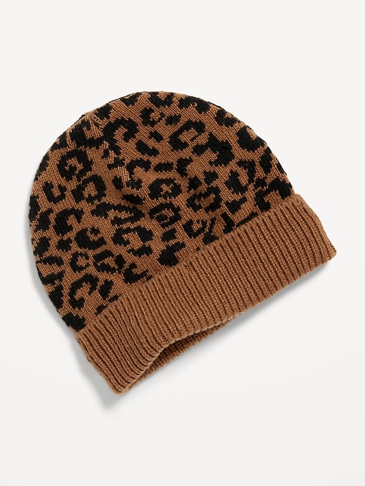 View large product image 1 of 1. Printed Beanie for Toddler Girls