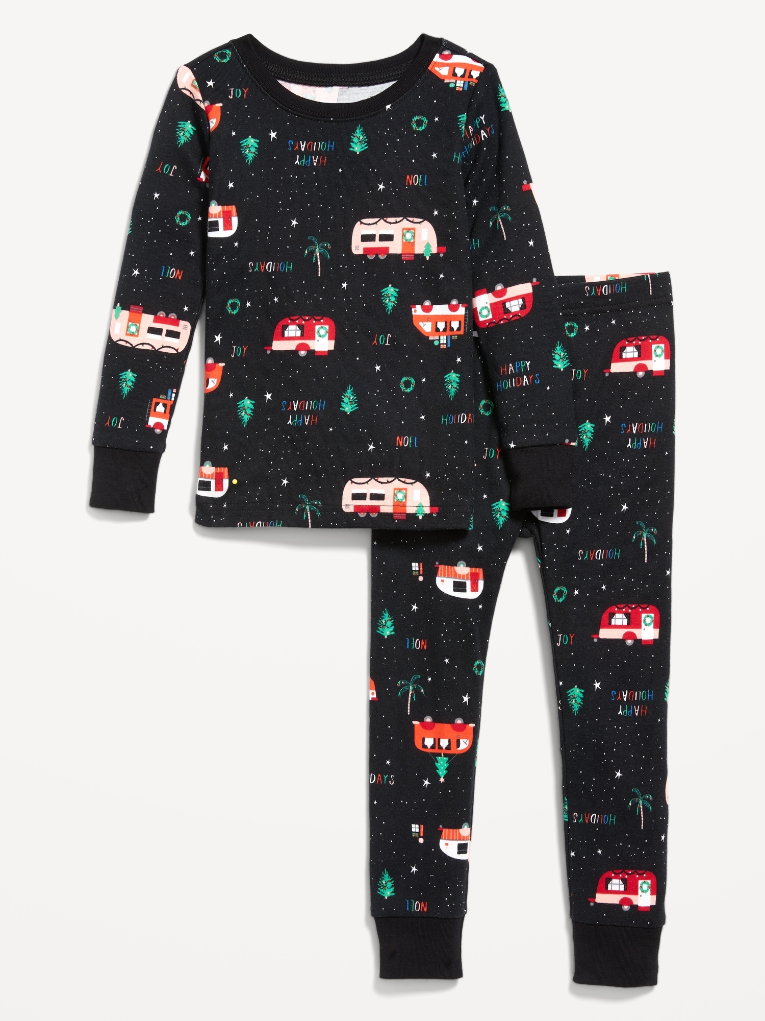 OLD NAVY Girl's Red Bear Snowflake Top Pants PAJAMA LOUNGE SET Extra Large  14-16