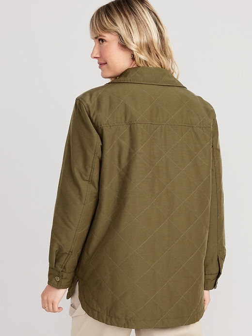 Quilted Utility Shacket for Women | Old Navy
