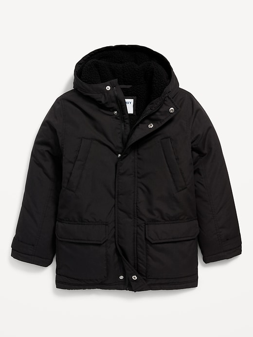 View large product image 2 of 3. Hooded Zip-Front Water-Resistant Jacket for Boys