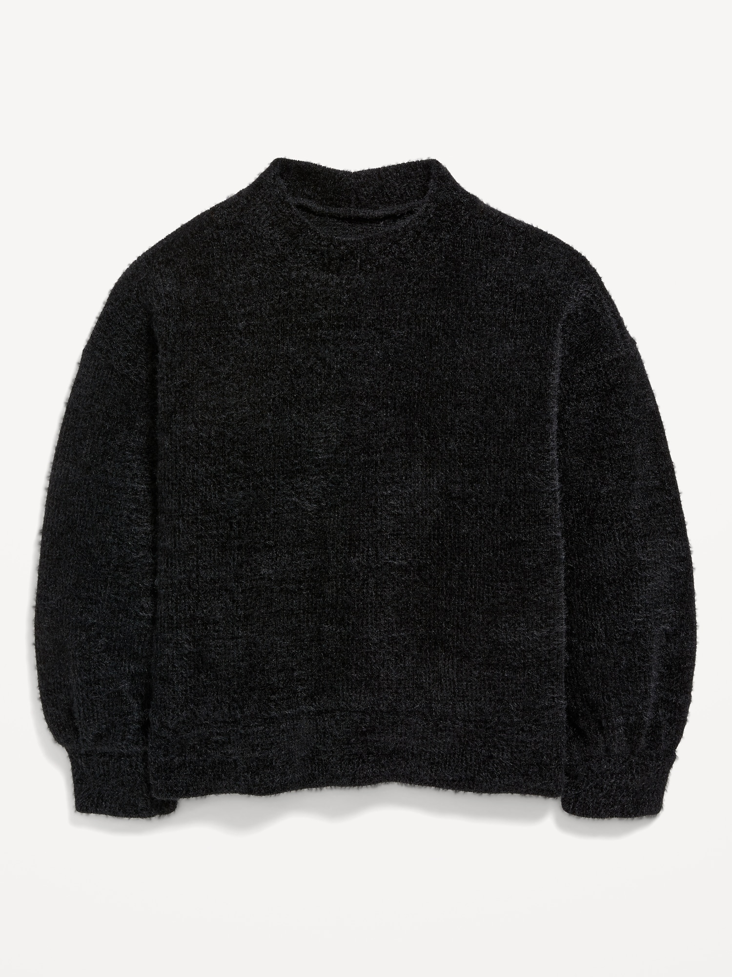 Textured-Chenille Mock-Neck Sweatshirt for Girls | Old Navy