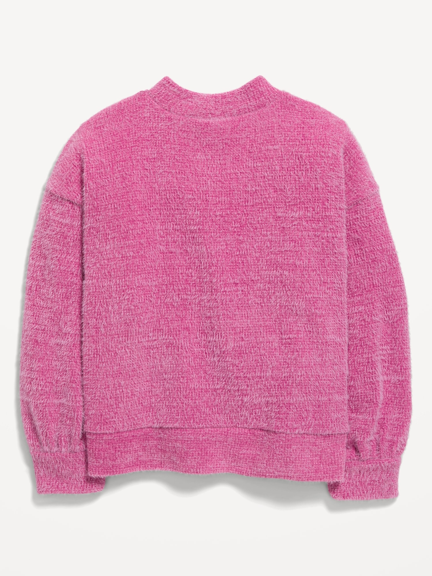 Textured-Chenille Mock-Neck Sweatshirt for Girls | Old Navy