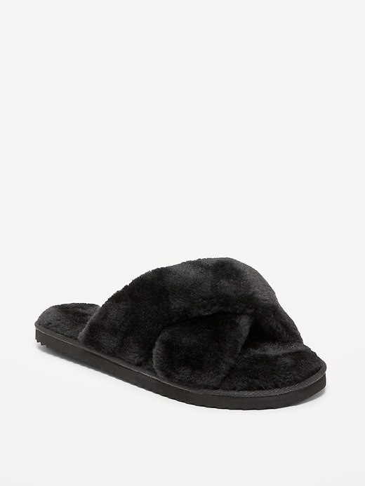 Image number 1 showing, Cozy Faux Fur Slide Slippers