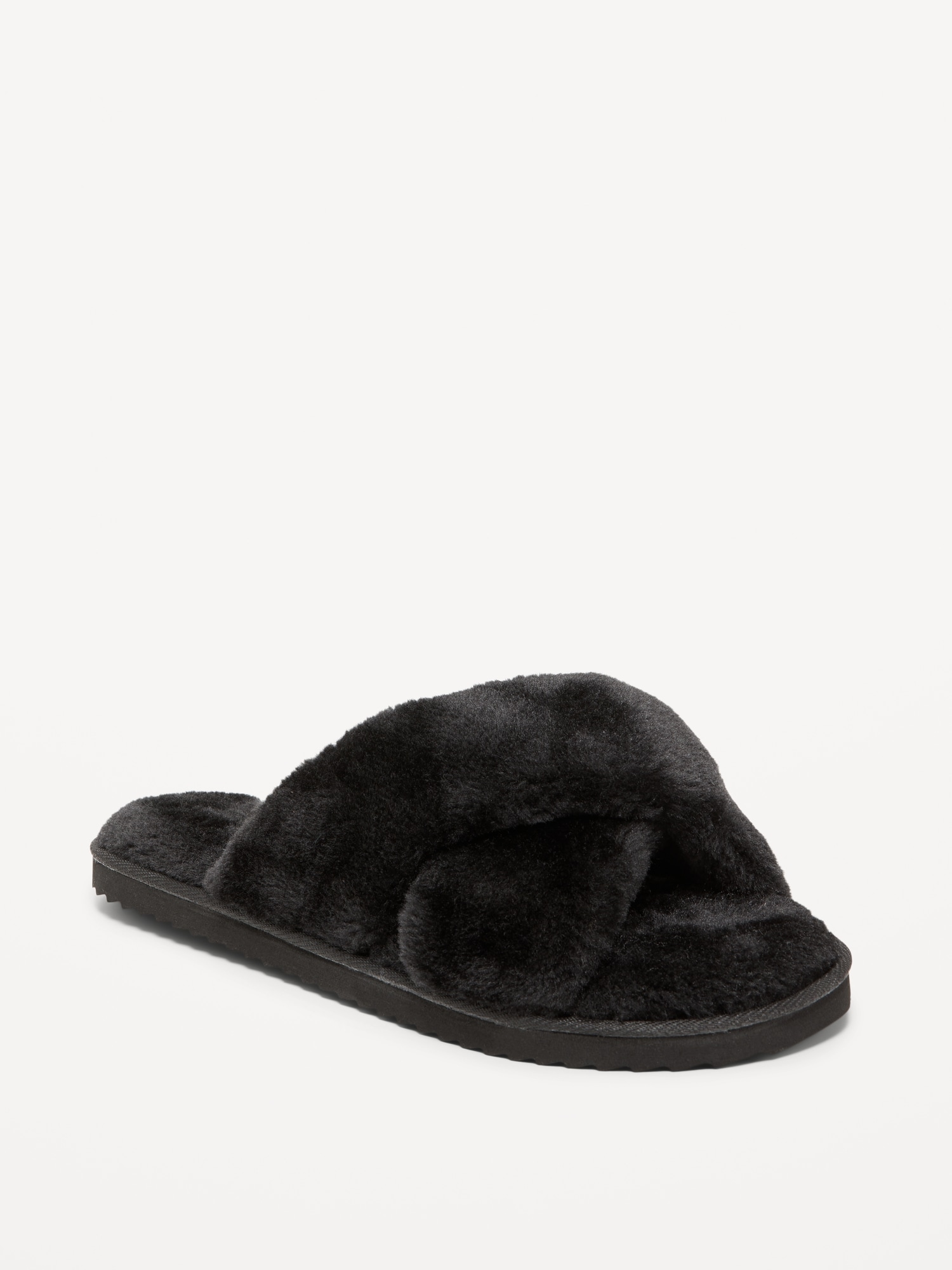 Cozy Faux Fur Slide Slippers | Old Navy