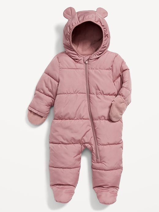 View large product image 1 of 2. Unisex Water-Resistant Frost Free Puffer Snowsuit for Baby