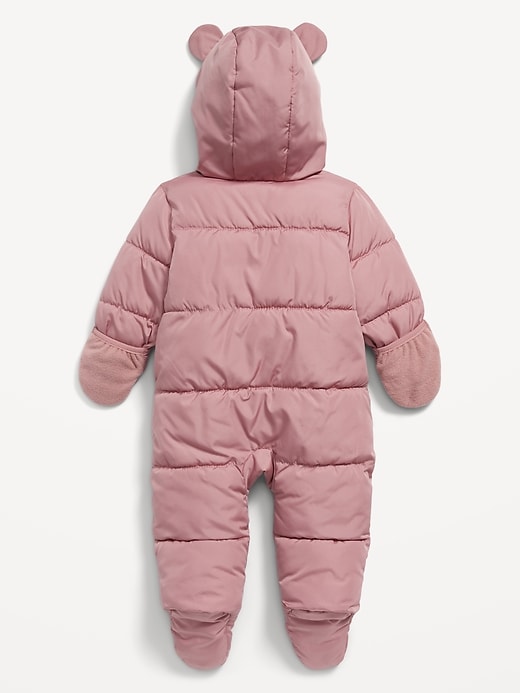 View large product image 2 of 2. Unisex Water-Resistant Frost Free Puffer Snowsuit for Baby