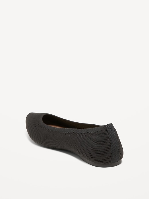 Image number 6 showing, Soft-Knit Pointed-Toe Ballet Flats