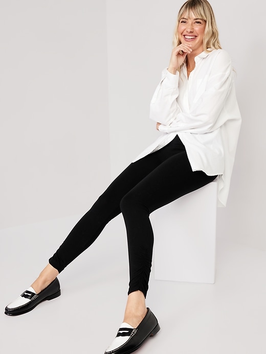 Image number 3 showing, High-Waisted Ruched 7/8 Legging for Women