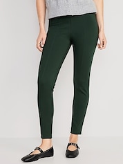 High-Waisted Stevie Ponte-Knit Pants for Women, Old Navy